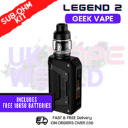 Shop Classic Black GeekVape Aegis Legend 2 L200 Sub Ohm Kit - ONLY £44.99 - UK Vape World