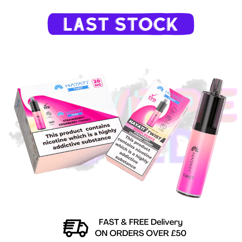 Shop Hayati Twist 5000 Puff 5K Box Of 5 (Clearance) - £19.99 - UK Vape World