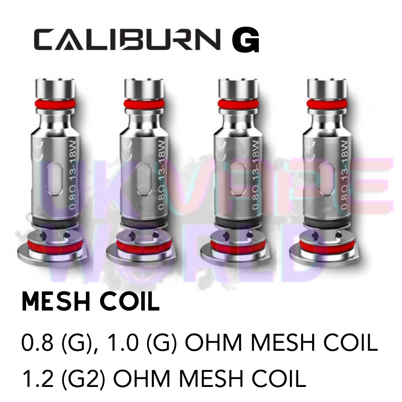 Caliburn G & G2 Coils By Uwell x 4 all ohms instuctions - UK Vape World