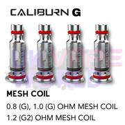 Caliburn G & G2 Coils By Uwell x 4 all ohms instuctions - UK Vape World