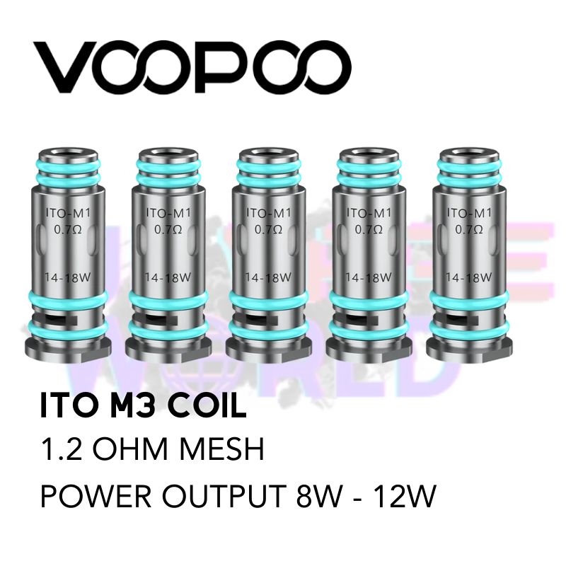 Instructions For Use Of VooPoo ITO coils M3 - UK Vape World