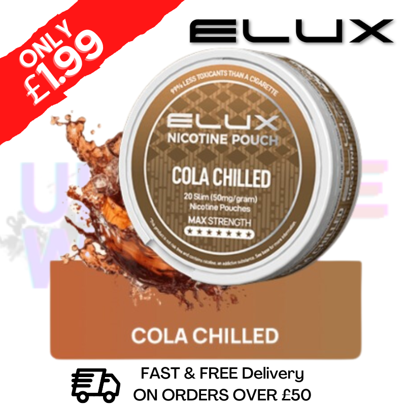 Cola Chilled Elux Legend Nicotine Pouches - ONLY 3.99