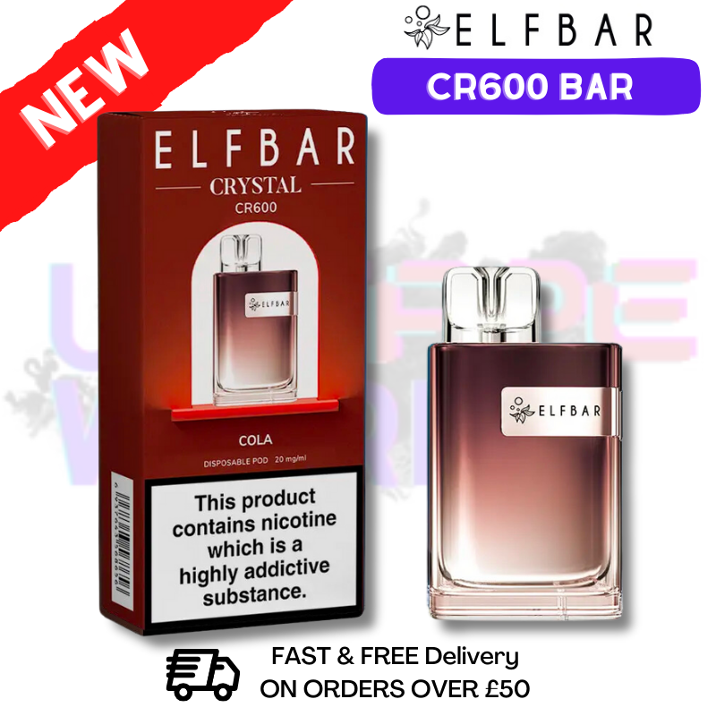 Cola Elf Bar Crystal CR600 Bar - UK Vape World