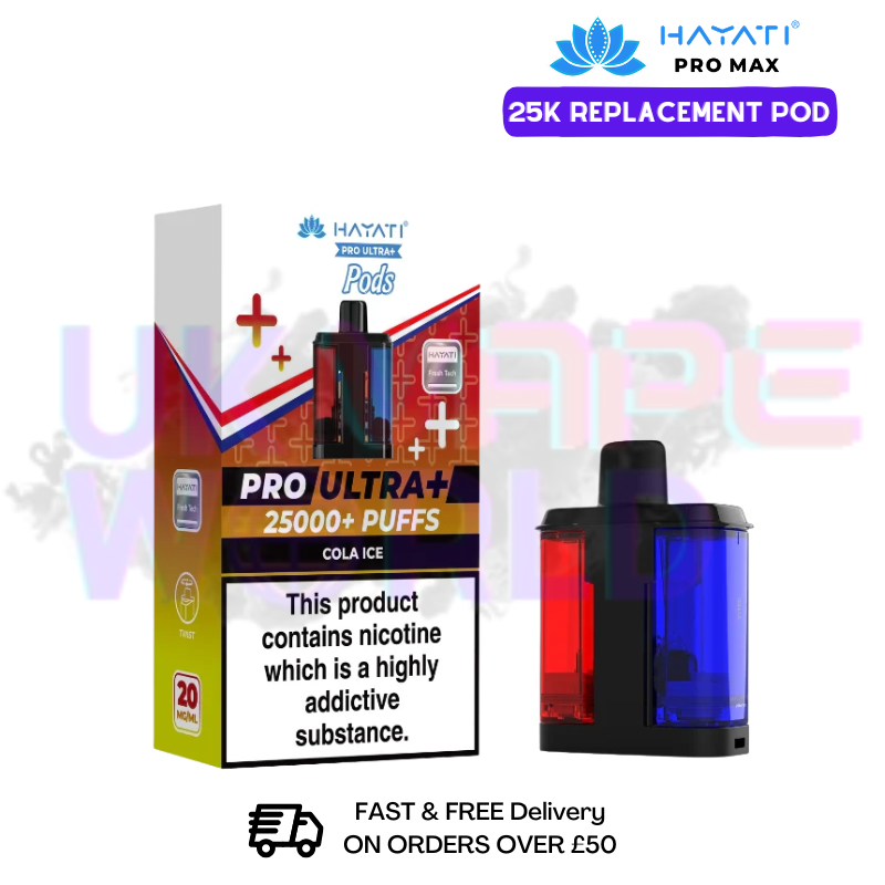 Shop Hayati Pro Ultra Plus 25K Cola Ice Replacement Pods - UK Vape World
