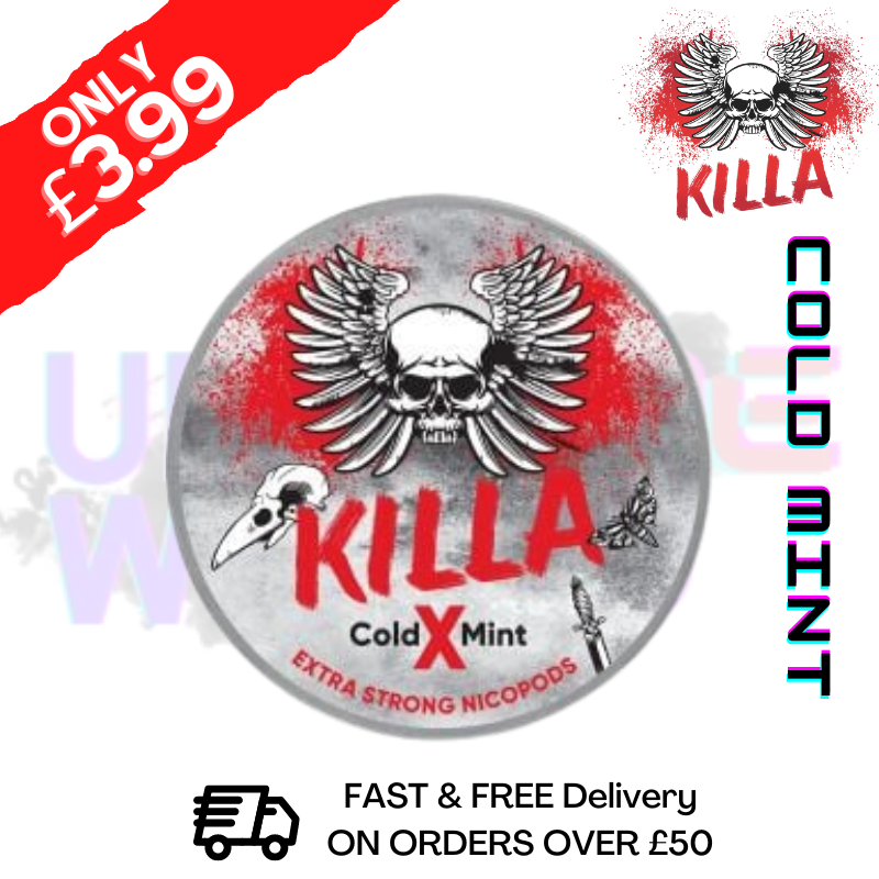 Shop Cool Mint Killa Nicotine Pouches NicoPod Nic Pouch (16.5mg) - UK Vape World