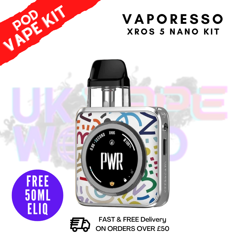 Color Burst Vaporesso Xros 5 NANO Pod Kit + 50mL Eliquid - ukvapeworld