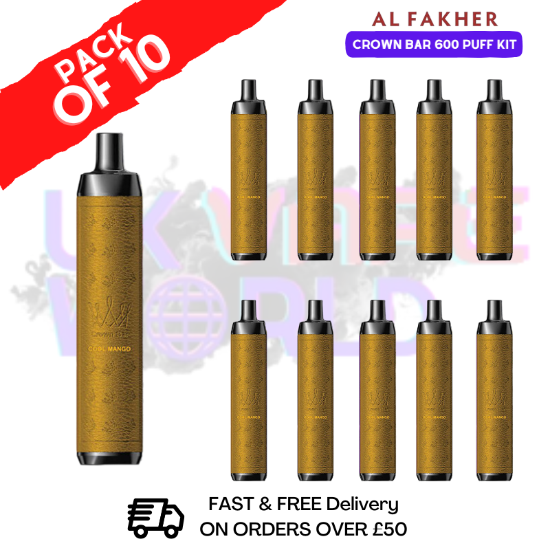 Cool Mango Al Fakher Crown Bar 600 Prefilled Pod Kit Box Of 10 - ukvapeworld