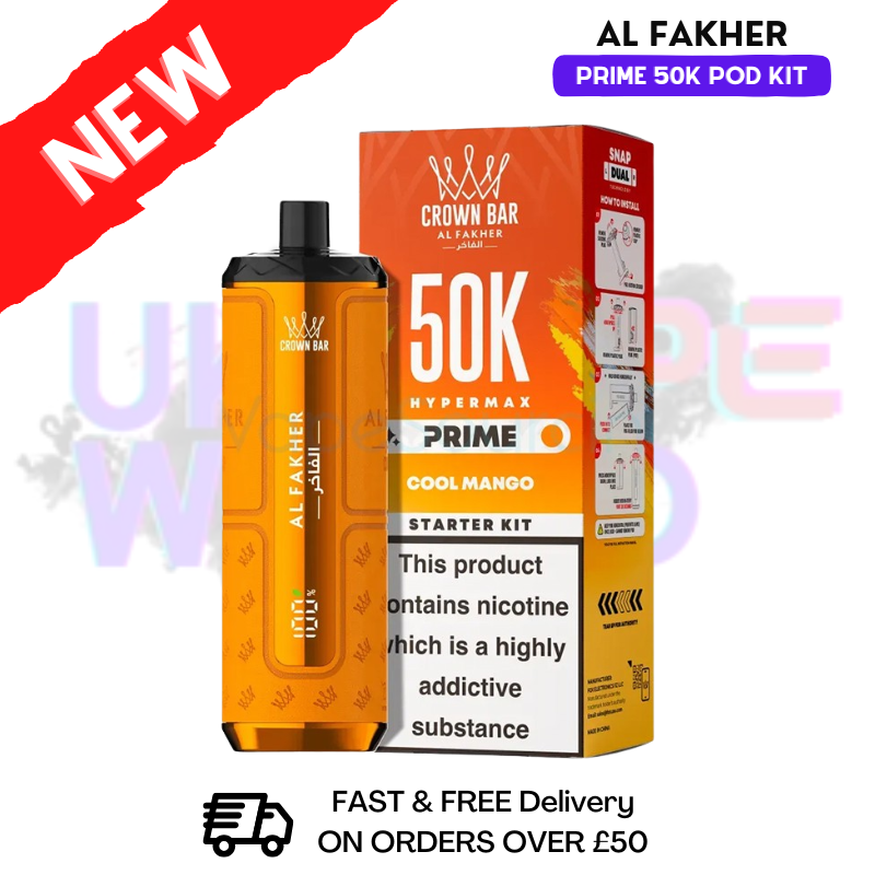 Al Fakher 50K HyperMax Prefilled Pod Kit - 2 For 25 Al Fakher 50K HyperMax Prefilled Pod Kit - 2 For 25