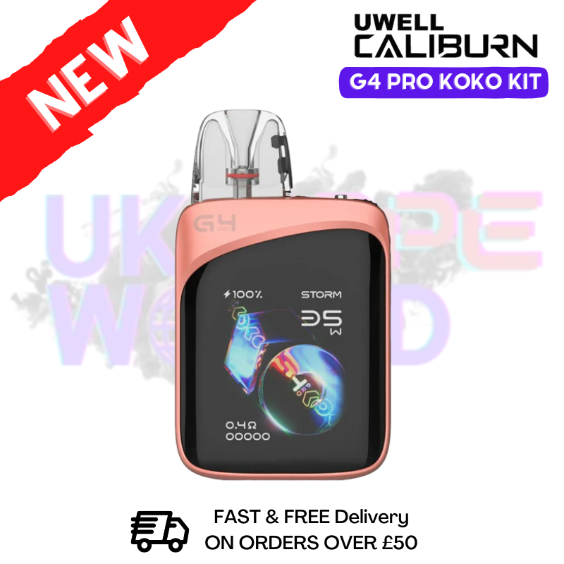 Coral Pink Uwell Caliburn G4 Pro Koko Pod Kit - ukvapeworld