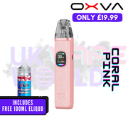 Coral Pink Oxva Xlim Pro 2 Pod Kit + Free 100ML Liquid - UK Vape World