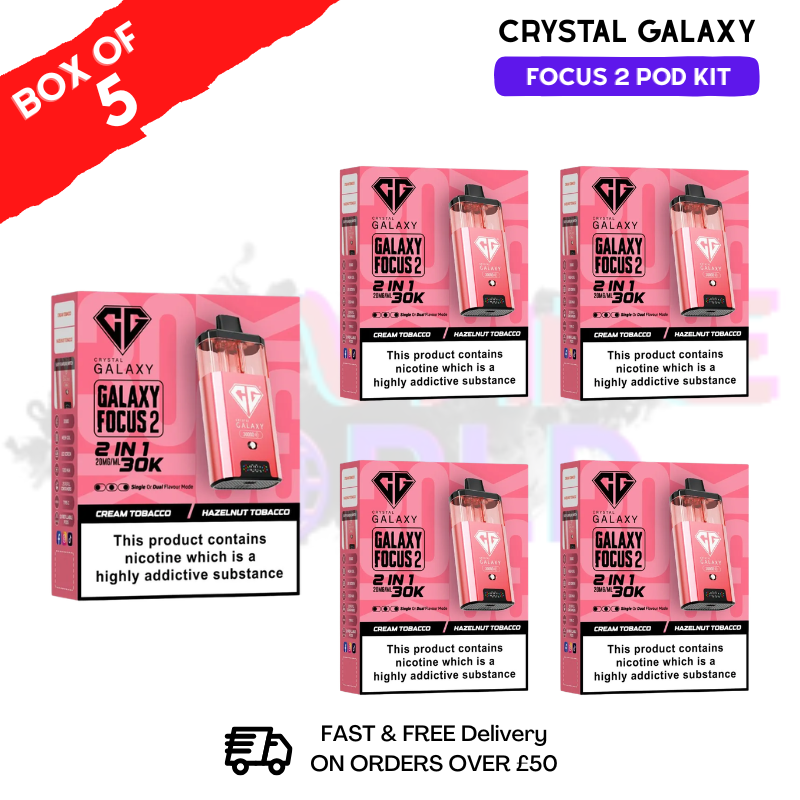 Cream Tobacco Crystal Galaxy 30K Kits Box Of 5