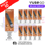 Cream Tobacco Vuse Go Reload 1000 Prefilled Pod Kit Box of 10