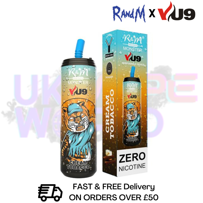 R And M Disposable Vape RandM Tornado 9000 Puff 9K Bar ZERO