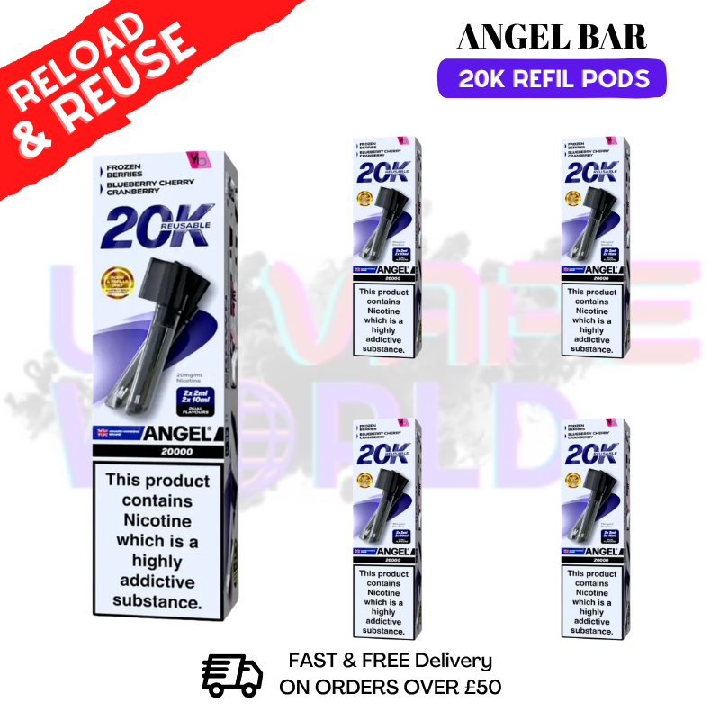 Crown Edition Angel Bar 20K REPLACEMENT PODS Box Of 5 - UK Vapeworld