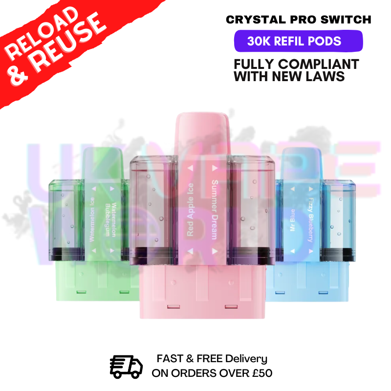 Crystal Pro Switch 30K Replacement Pods - ANY 2 FOR £12