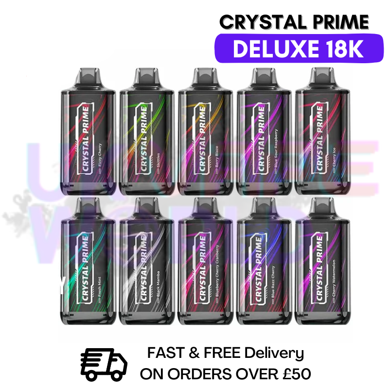 Shop Crystal Prime Deluxe 18000 Puff 18K Bar - ANY 2 FOR £22 - UK Vape World