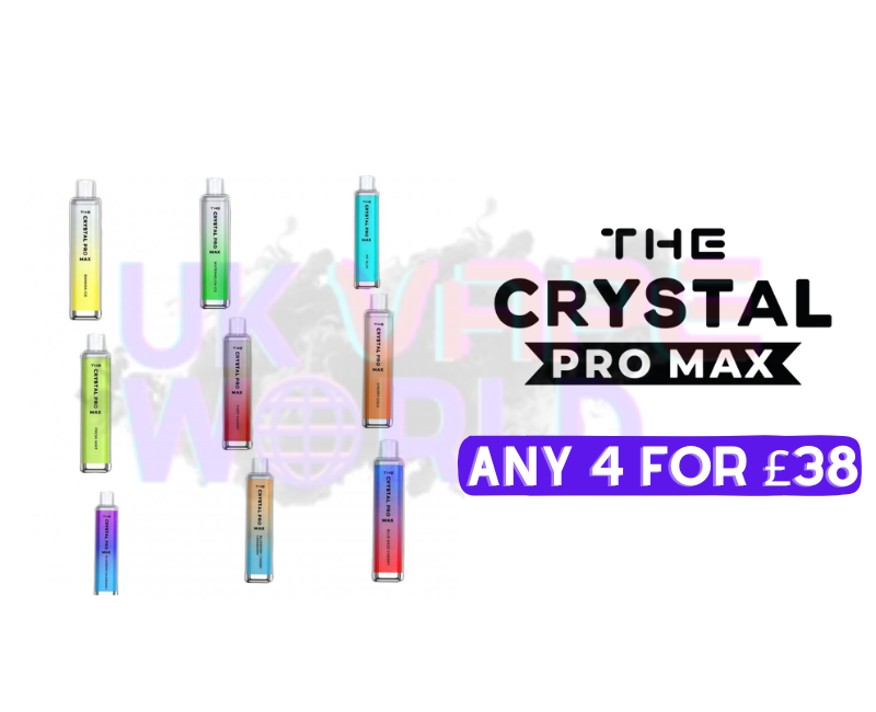 Crystal Pro Max 4K 4000 Puff Bar Disposable Kit
