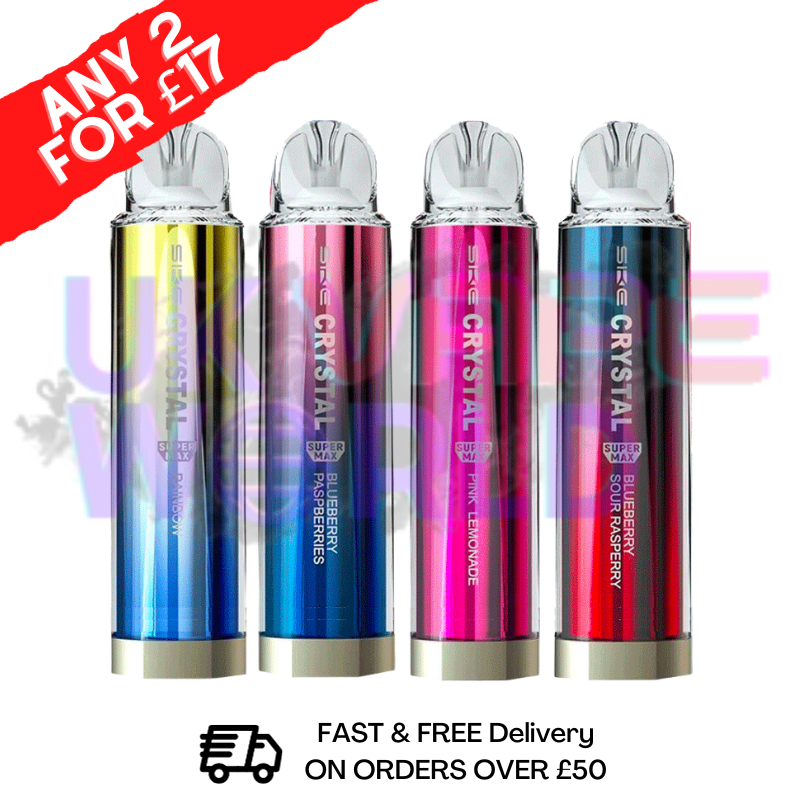 Crystal SuperMax 4500 Bar Ultra Disposable Puff SKE Vape