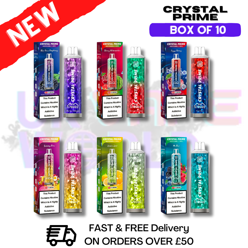 Crystal Prime 7000 Puff 7K Disposable Bar Pack / Box OF 10