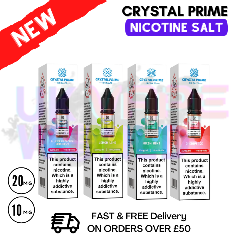 prime vape juice Crystal 7000 Nic Salt E Liquid Vicks Sinus Inhaler for Triple Berry Ice Nicotine Strength:Nicotine Free