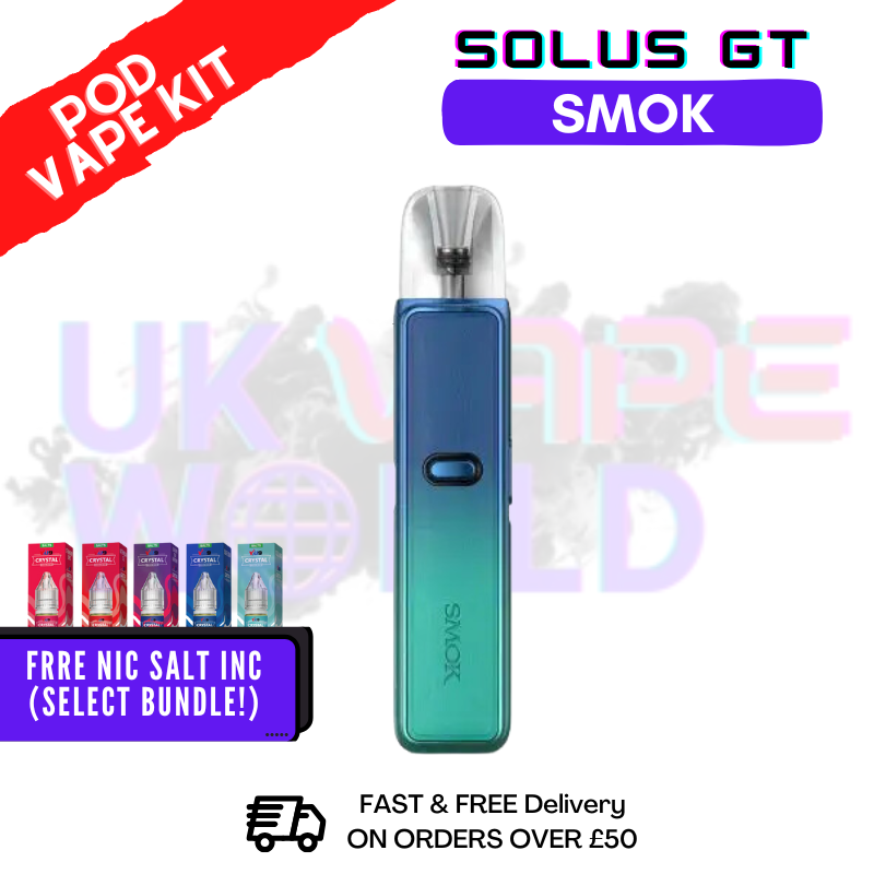 Shop Cyan Blue Leather Smok Solus GT Kit - £8.00 