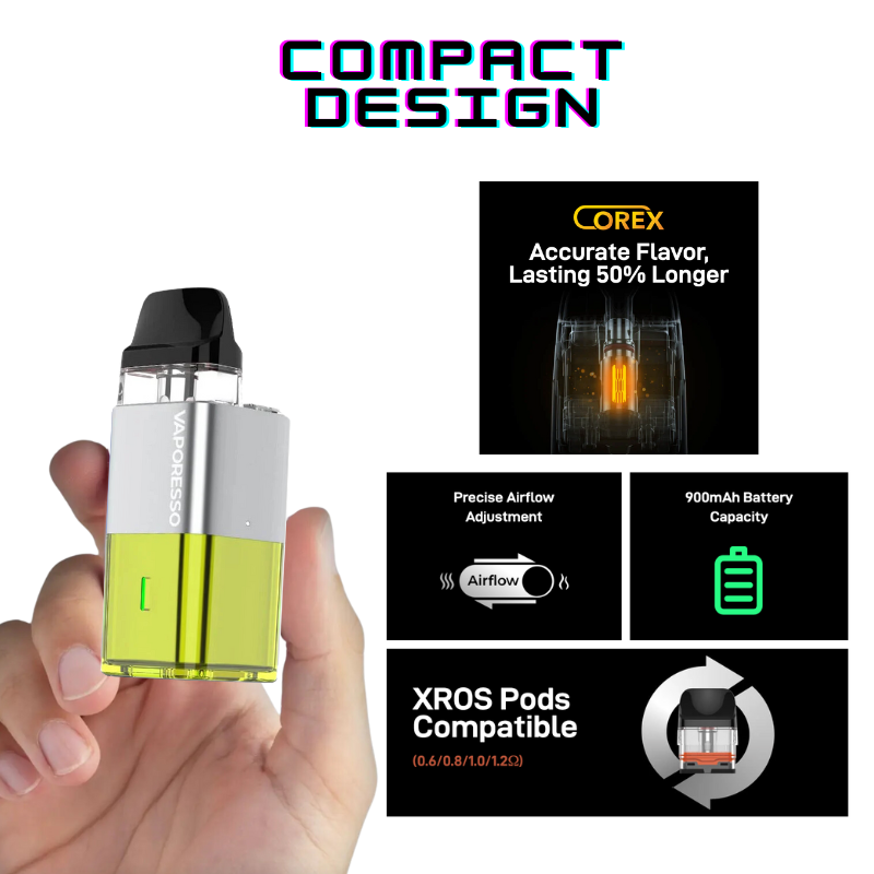 Cyber Lime Xros Cube Refillable Pod Vape Kit