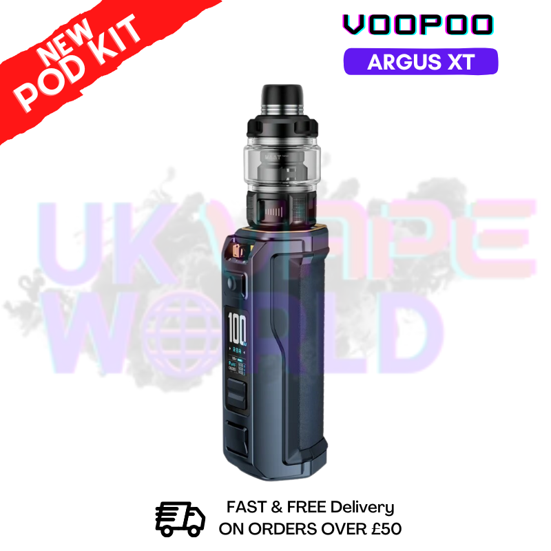 shop Dark Blue Voopoo Argus XT Kit + Free Nicsalt - ukvapeworld