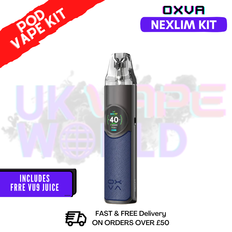 Dark Blue Oxva NeXlim Refillable Pod Vape Kit