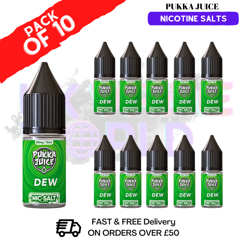 Dew Pukka Juice Nic Salt Box Of 10