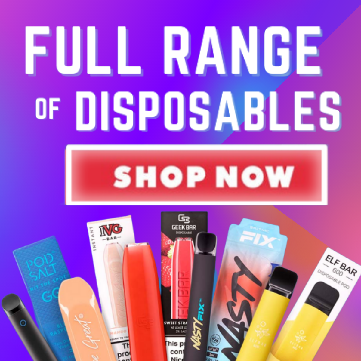 Disposable vape kits are designed to be incredibly easy to use. All kits come fully charged and pre-filled with e-liquid and can be used straight out ...