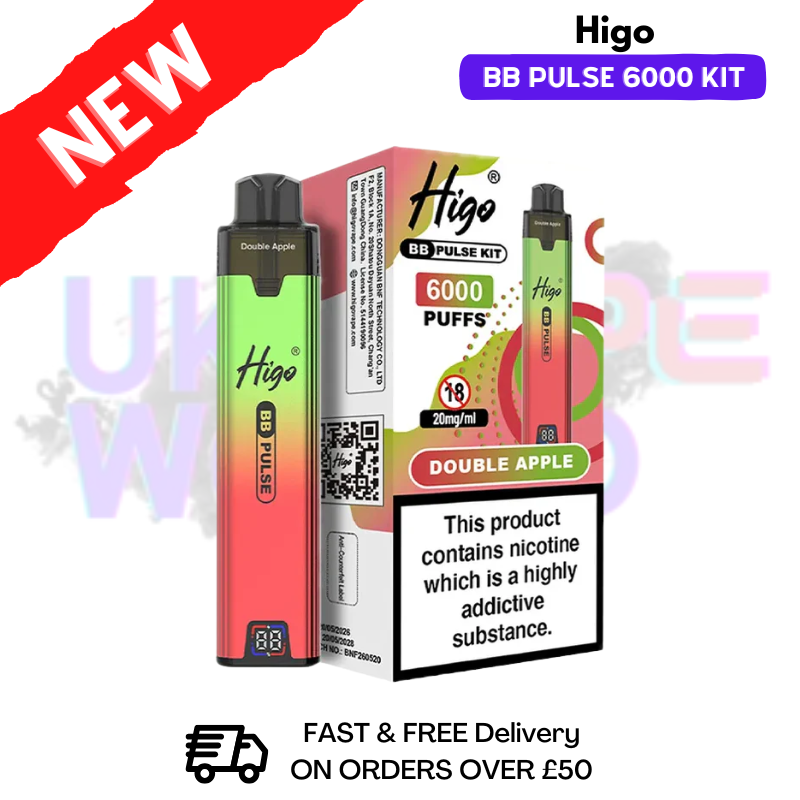 Double Apple Higo BB Pulse 6000 Prefilled Pod Kit - ukvapeworld