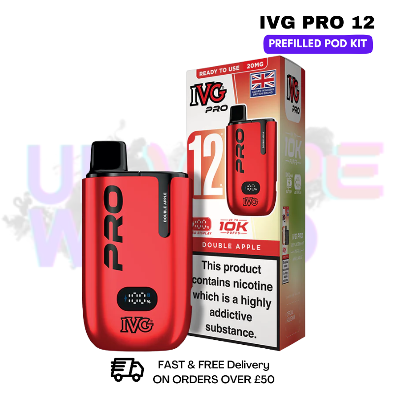Double Apple IVG Pro12 Prefilled Pod Kit - ukvapeworld