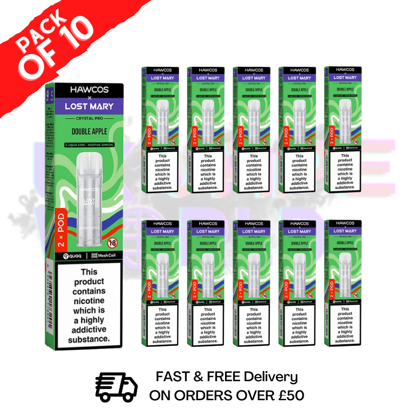 shop Double Apple Lost Mary Crystal Replacement Pods Box of 10 - ukvapeworld