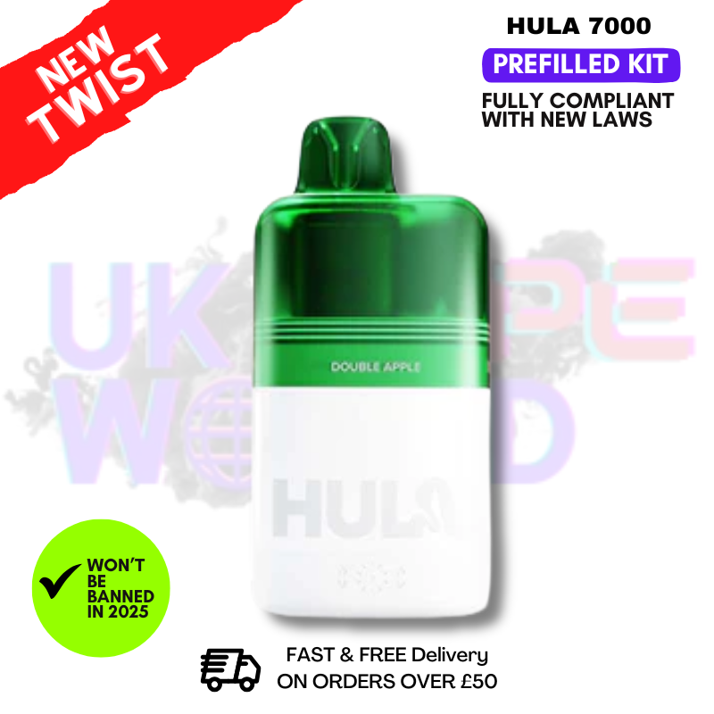 Double Apple Hula 7K Puff Prefilled Pod Kit