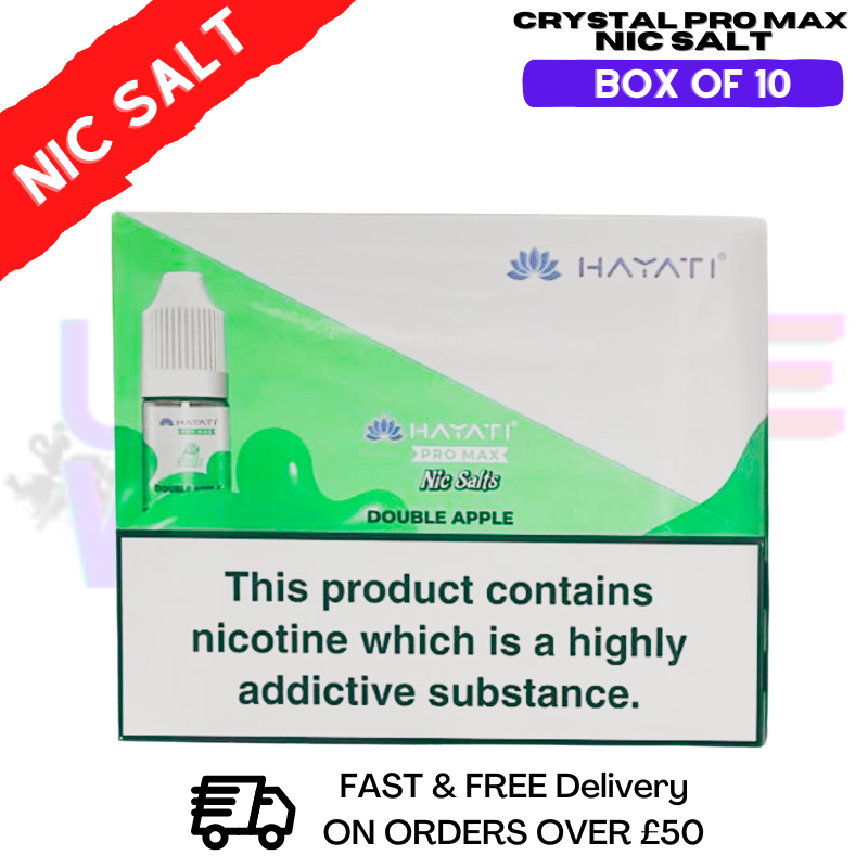 Shop Double Apple Hayati Pro Max Box Of 10 Nic Salts - UK Vape World