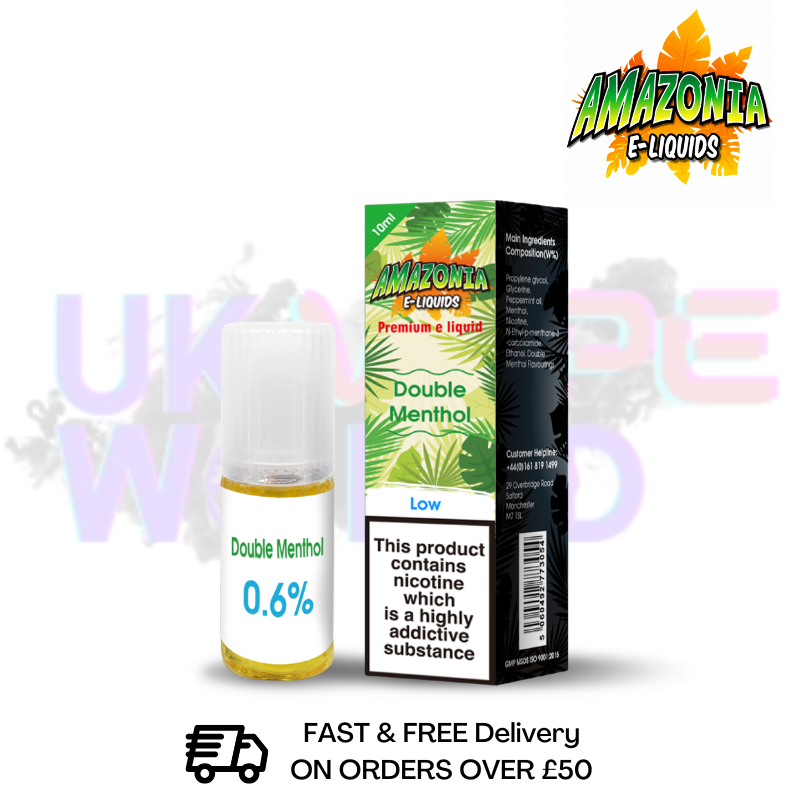 Amazonia 10ml Double Mint Eliquid Only £2.99 (PCS) - UK Vapeworld