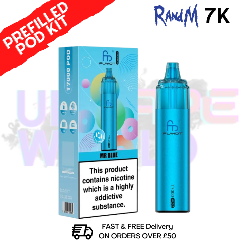 Dr Blue Fumot RandM T7000 7K Prefilled Pod Kit - ukvapeworld