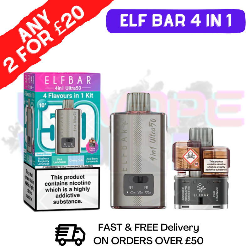 Drinks Edition Elf Bar 4 in 1 Ultra Puff Kit - ukvapeworld