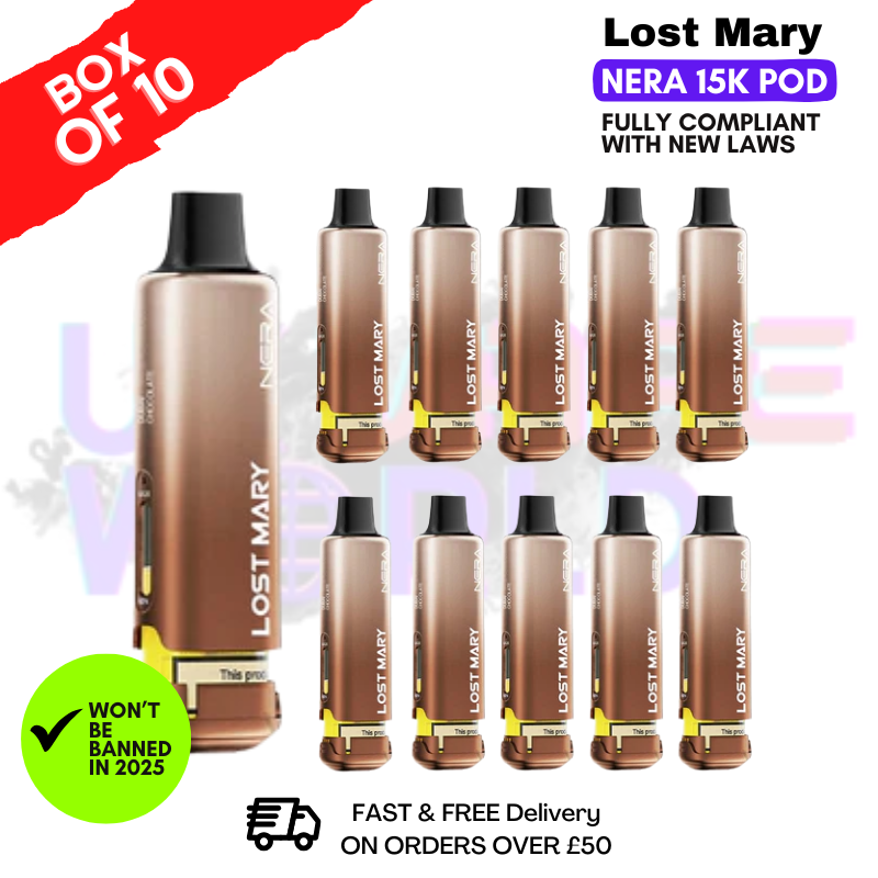 Dubai Chocolate Lost Mary Nera15K REFIL Box OF 10 - ukvapeworld
