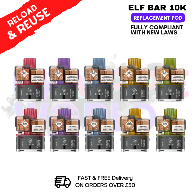 Elf Bar 10K Replacement Pods Box Of 10