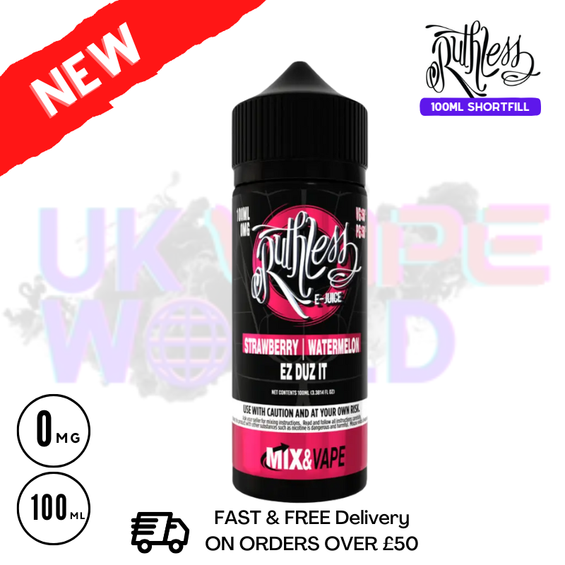 EZ Duz It Ruthless 100ml shortfill e liquid - £7.99