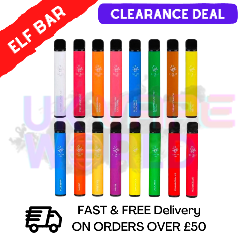 Shop ELF Bar 600 Puff Online - UK Vape WORLD