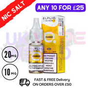 Shop  ElfLiq 'Mango' Nic Salt 10ML eLiquid online - UK Vape World