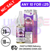 Shop ElfLiq 'Pink Grapefruit' Nic Salt 10ML eLiquid online - UK Vape World