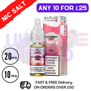 Shop ElfLiq 'Strawberry Kiwi' Nic Salt 10ML eLiquid Online - UK Vape World