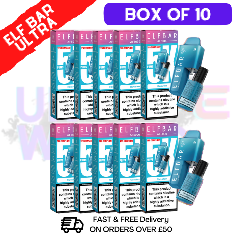 Shop Elf Bar 5000 Puff 5K Bar BOX OF 10 - UK Vape World
