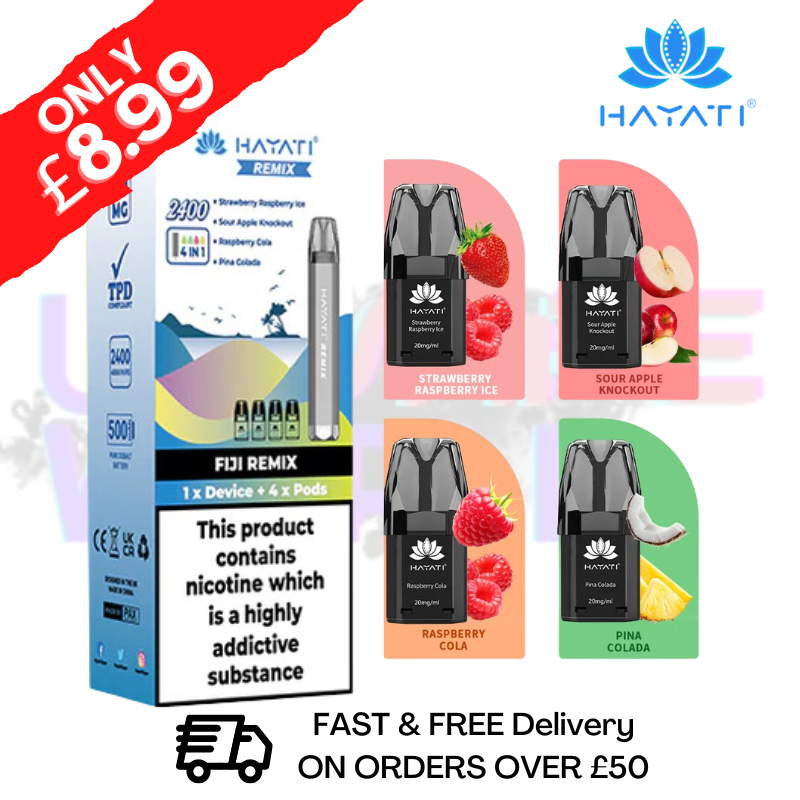 Shop Fiji- Hayati Twist 2400 Remix 4 IN 1 Bar Kit - UK Vape World