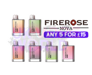 Elux FireRose Bar EX600 (Nova Disposable Bar)  600puff 5 FOR £15 - UK Vape World