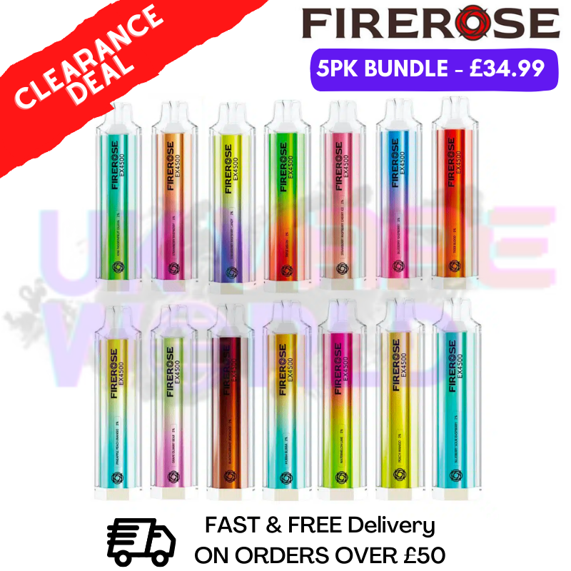 FireRose Elux EX 4500 Vape Puff Disposable Bars