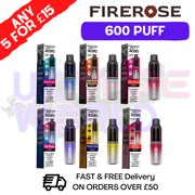 Elux FireRose Rayo 600 Puff Vape Kit - UK Vape World
